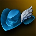 Refined Romantic Chapeau: Blue