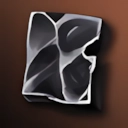 Destroyed machine piece