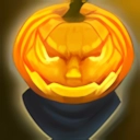 Golden Jack O'Lantern Mask