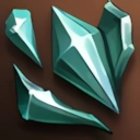 Rough Green Cubic Piece