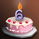 Sixth Anniversary Party Cake - Event
