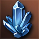 Extracted Mid-grade Blue Star Stone