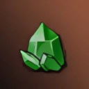 Extracted Coarse Green Star Stone